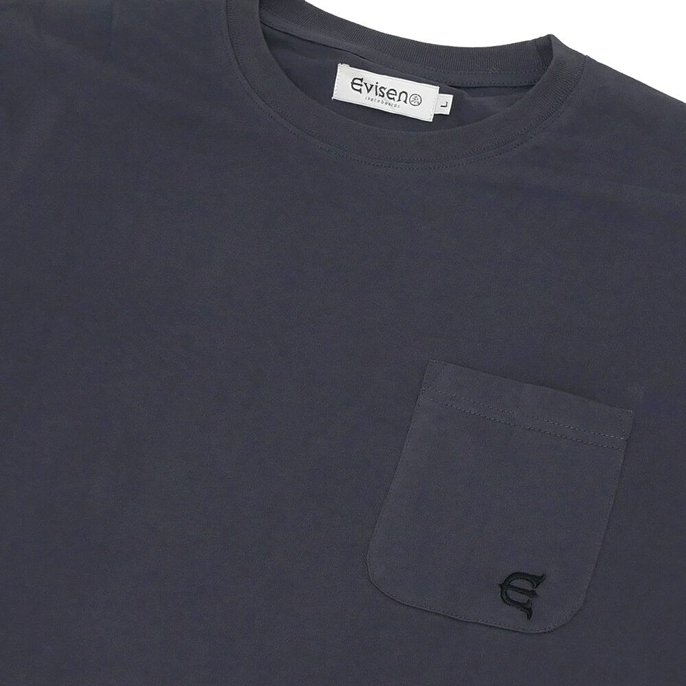 EVISEN LONG SLEEVE エビセン ロングスリーブTシャツ BEST MATCH POCKET CHARCOAL スケートボード スケボー 2