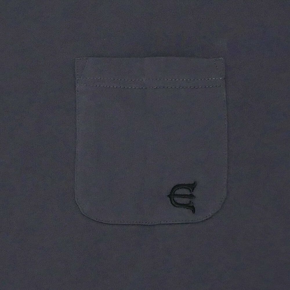 EVISEN LONG SLEEVE エビセン ロングスリーブTシャツ BEST MATCH POCKET CHARCOAL スケートボード スケボー 3