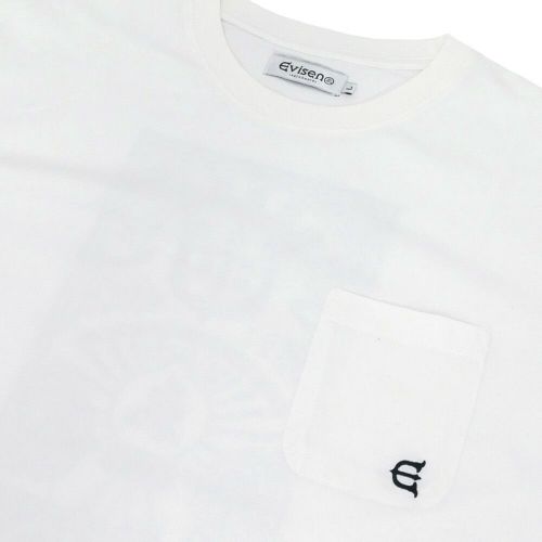 EVISEN LONG SLEEVE エビセン ロングスリーブTシャツ BEST MATCH POCKET WHITE スケートボード スケボー 2