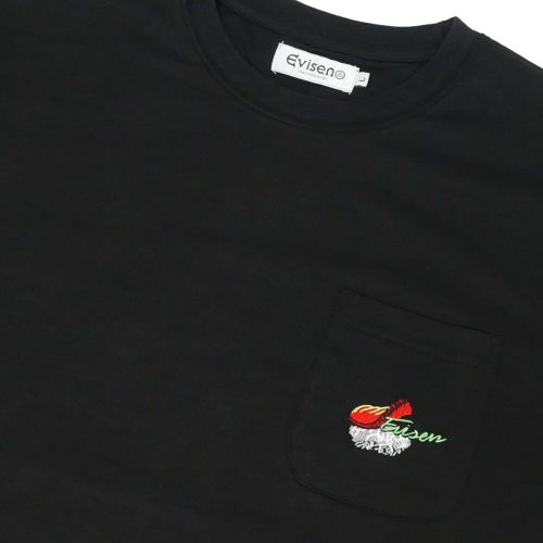 EVISEN LONG SLEEVE エビセン ロングスリーブTシャツ NEW SUSHI POCKET BLACK スケートボード スケボー 1