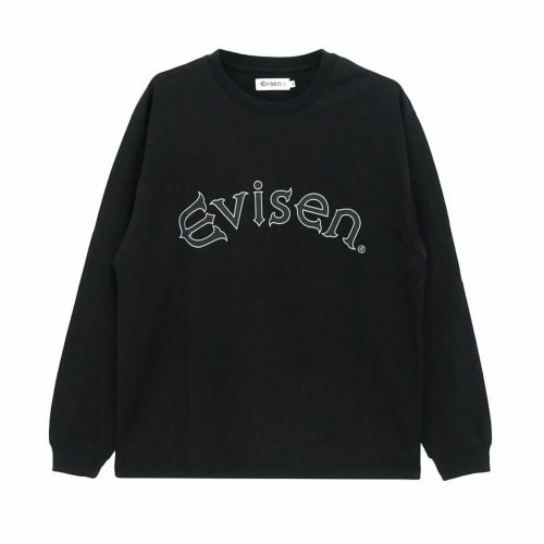 EVISEN LONG SLEEVE エビセン ロングスリーブTシャツ ARCH LOGO BLACK/GREY スケートボード スケボー 