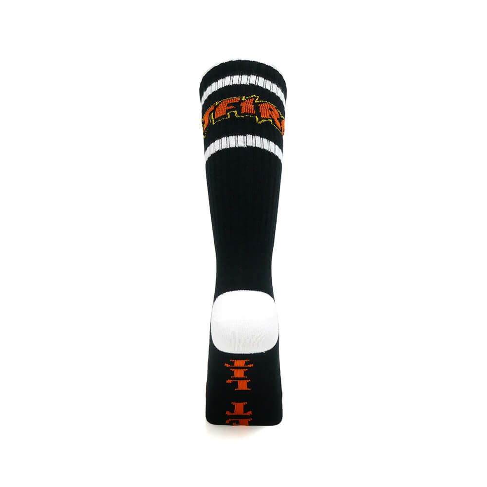 SPITFIRE SOCKS スピットファイヤー ソックス 靴下 HELLFIRE SCRIPT BLACK/WHITE/ORANGE スケートボード スケボー 2