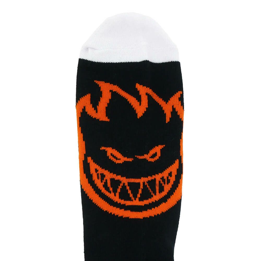 SPITFIRE SOCKS スピットファイヤー ソックス 靴下 HELLFIRE SCRIPT BLACK/WHITE/ORANGE スケートボード スケボー 4