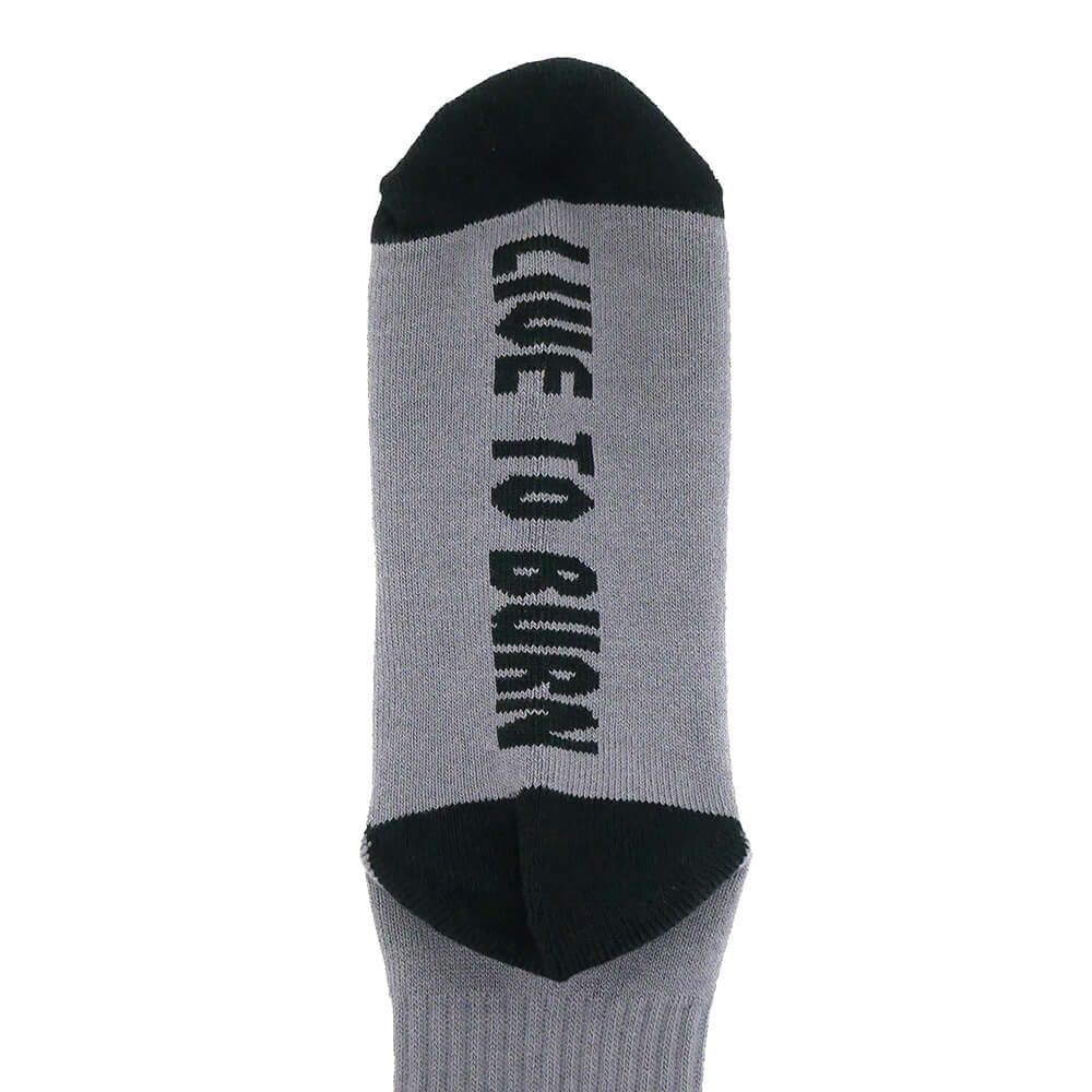 SPITFIRE SOCKS スピットファイヤー ソックス 靴下 BIGHEAD CHARCOAL/BLACK スケートボード スケボー 4