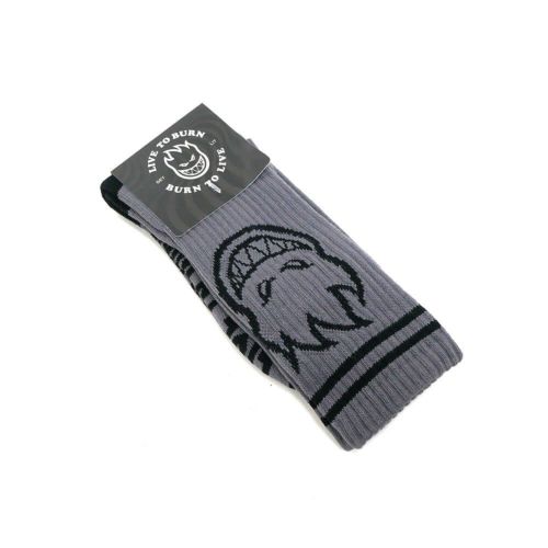 SPITFIRE SOCKS スピットファイヤー ソックス 靴下 BIGHEAD CHARCOAL/BLACK スケートボード スケボー 5