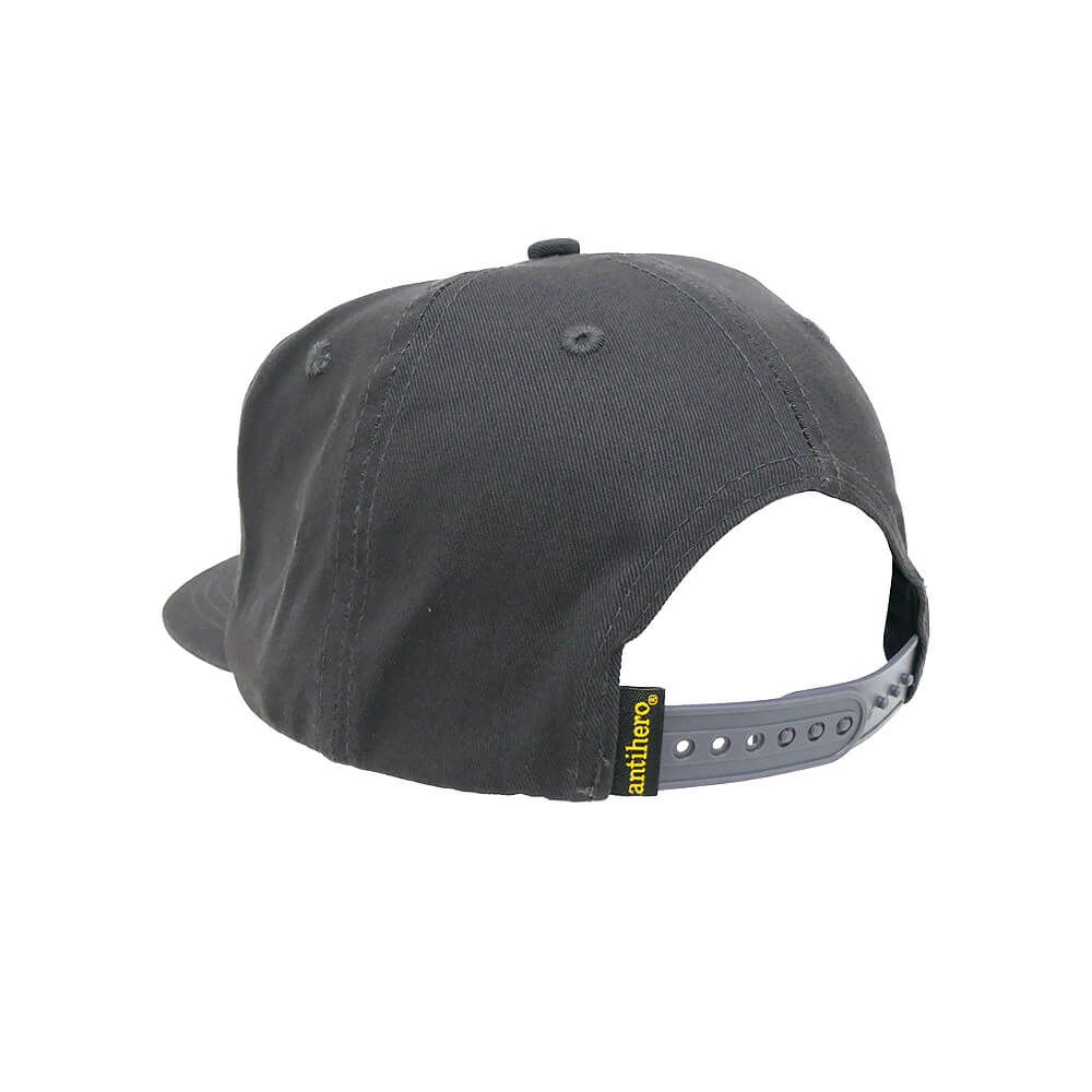 ANTIHERO CAP アンチヒーロー キャップ BASIC EAGLE SNAPBACK BLACK/BLACK スケートボード スケボー 2