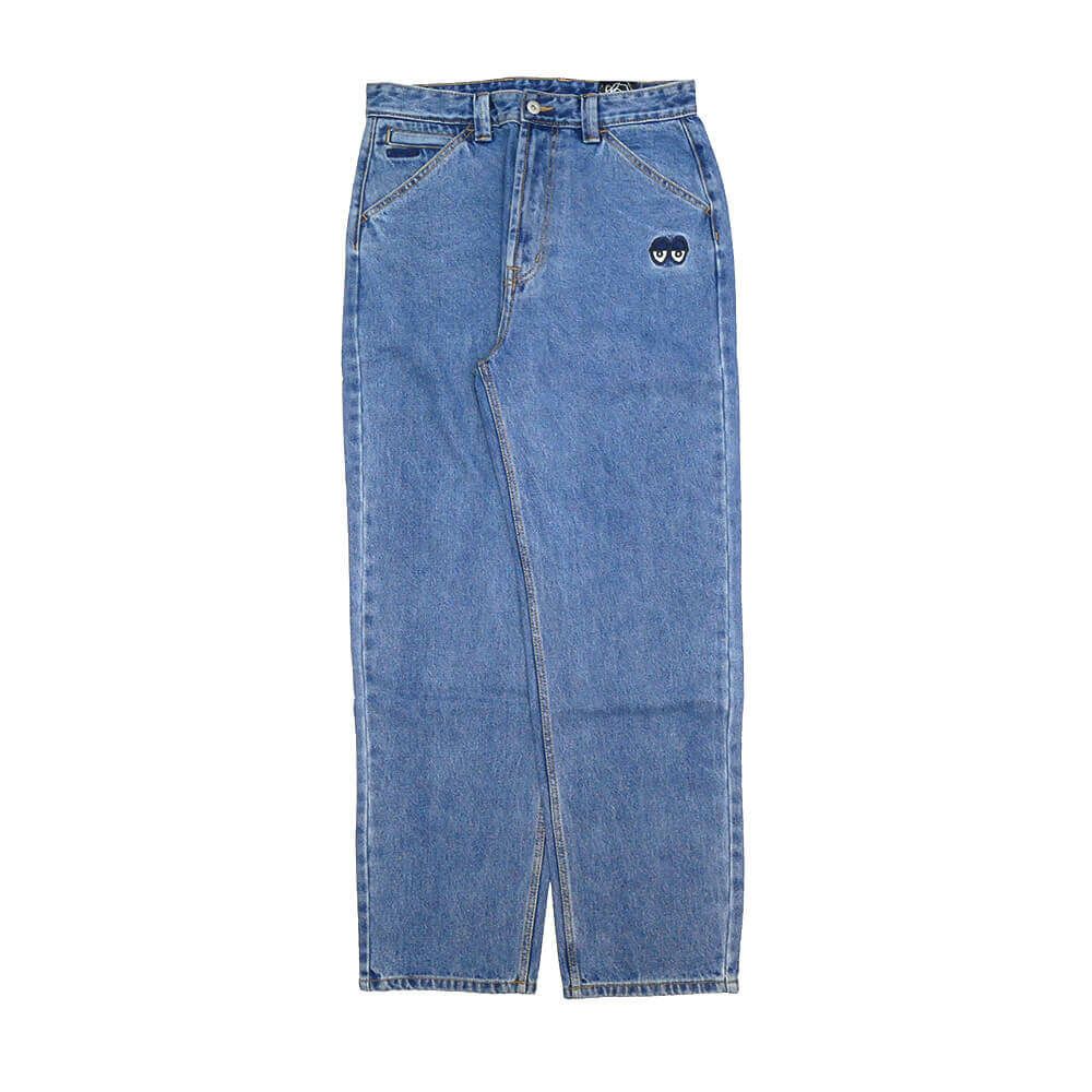 KROOKED JEANS クルキッド パンツ ジーンズ EYES DENIM TWILL PANTS STONE WASH スケートボード スケボー 