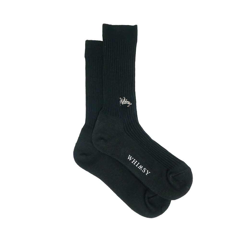 WHIMSY SOCKS ウィムジー ソックス 靴下 EMJAY BLACK スケートボード スケボー 3