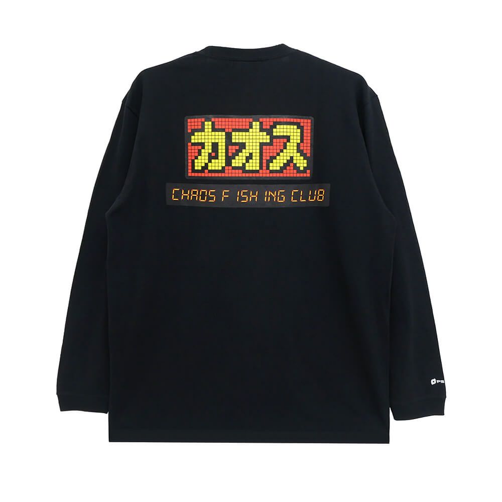 CHAOS FISHING CLUB LONG SLEEVE カオスフィッシングクラブ ロングスリーブTシャツ セグ BLACK スケートボード スケボー 