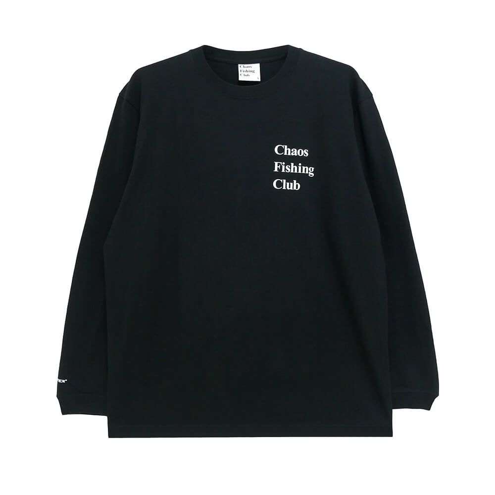 CHAOS FISHING CLUB LONG SLEEVE カオスフィッシングクラブ ロングスリーブTシャツ セグ BLACK スケートボード スケボー 1