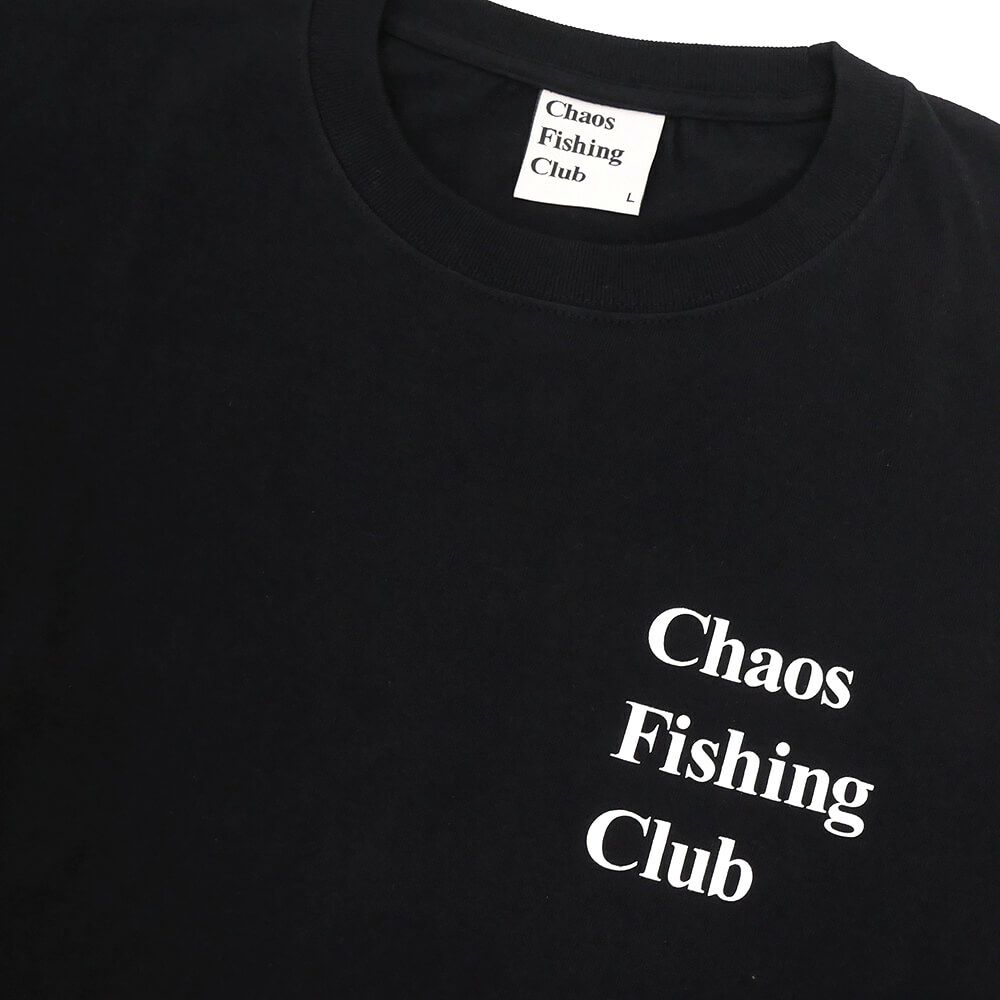 CHAOS FISHING CLUB LONG SLEEVE カオスフィッシングクラブ ロングスリーブTシャツ セグ BLACK スケートボード スケボー 2