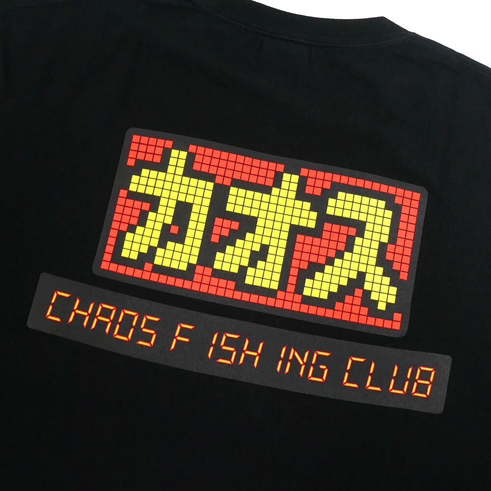 CHAOS FISHING CLUB LONG SLEEVE カオスフィッシングクラブ ロングスリーブTシャツ セグ BLACK スケートボード スケボー 3