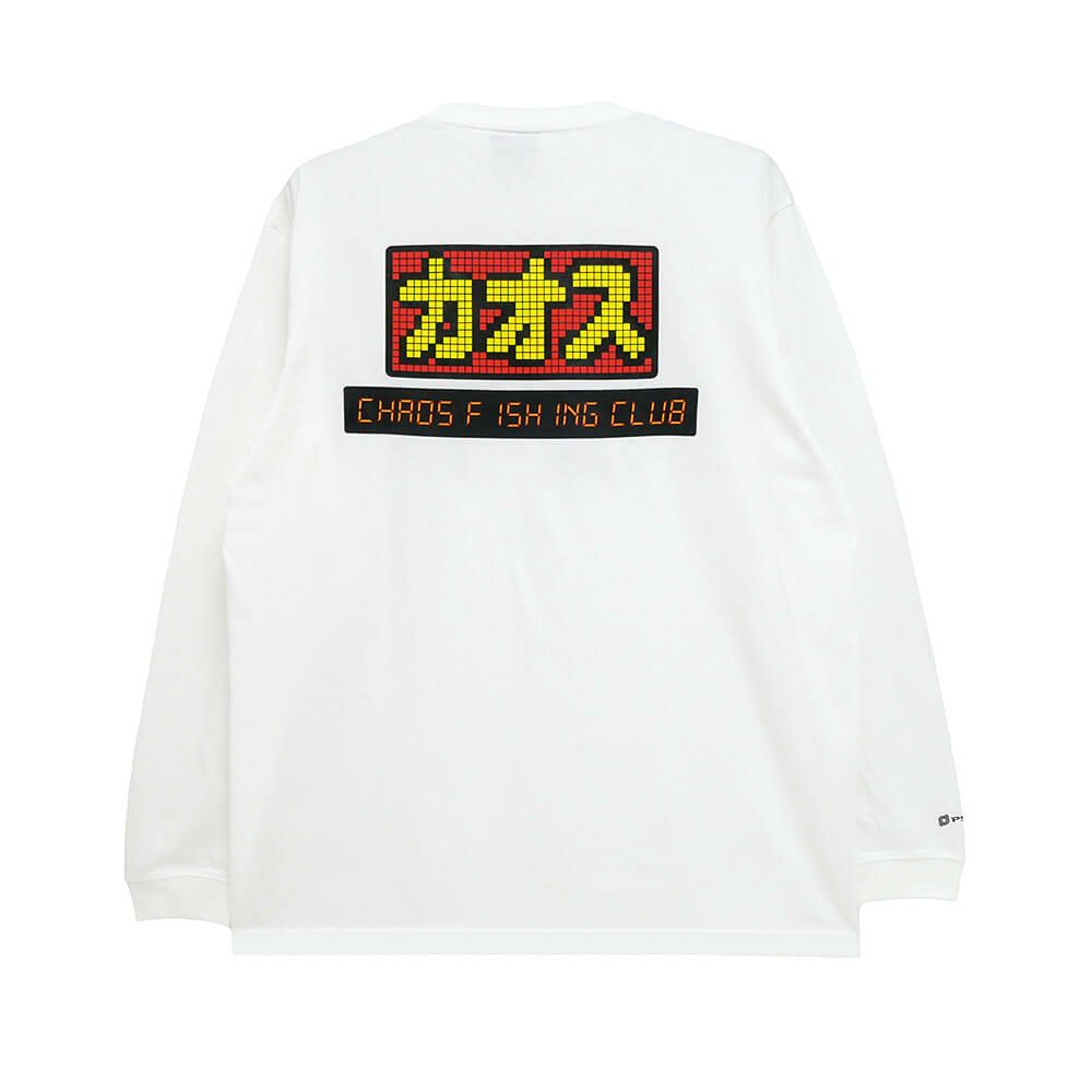 CHAOS FISHING CLUB LONG SLEEVE カオスフィッシングクラブ ロングスリーブTシャツ セグ WHITE スケートボード スケボー 