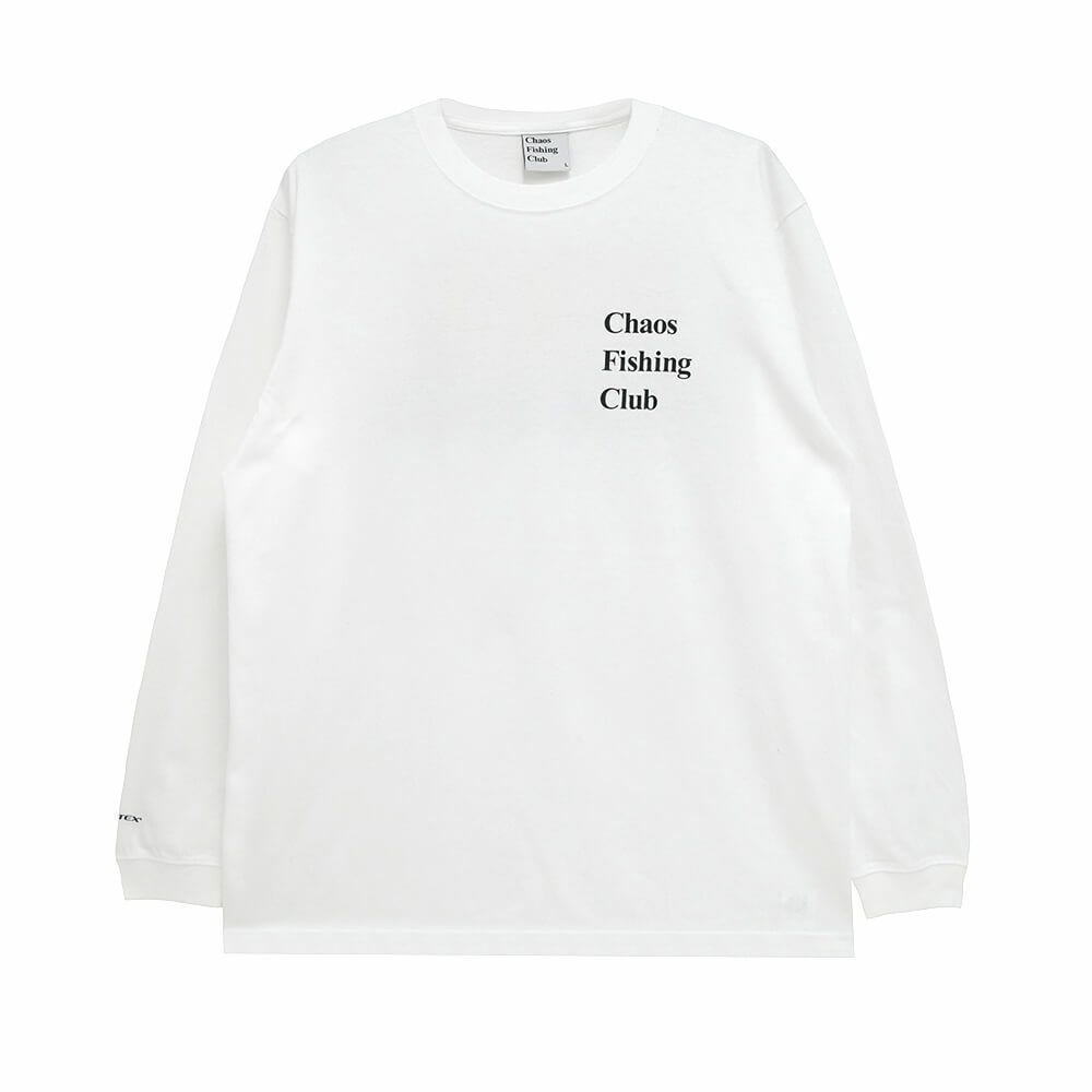CHAOS FISHING CLUB LONG SLEEVE カオスフィッシングクラブ ロングスリーブTシャツ セグ WHITE スケートボード スケボー 1