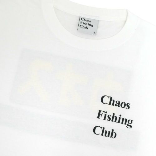 CHAOS FISHING CLUB LONG SLEEVE カオスフィッシングクラブ ロングスリーブTシャツ セグ WHITE スケートボード スケボー 2