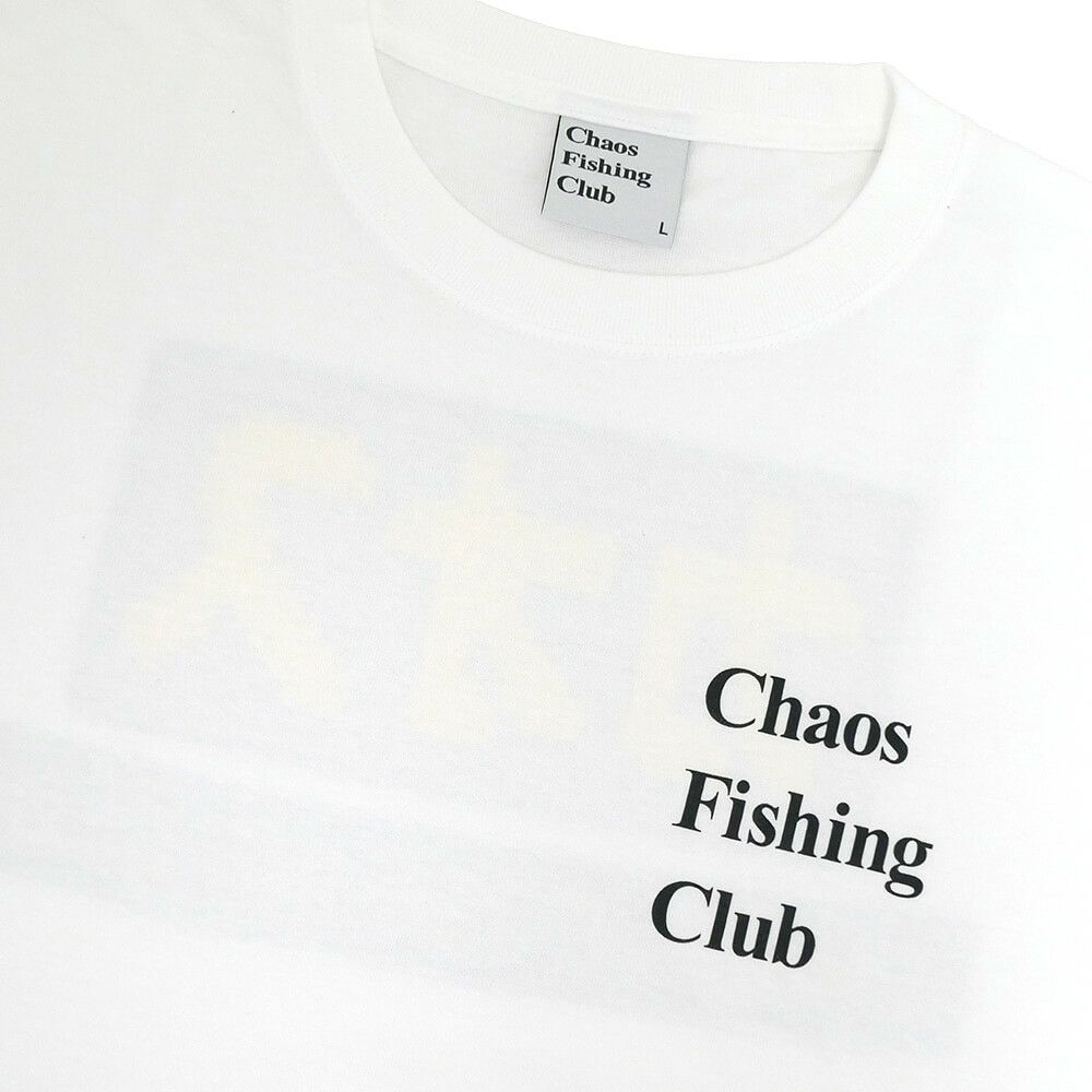 CHAOS FISHING CLUB LONG SLEEVE カオスフィッシングクラブ ロングスリーブTシャツ セグ WHITE スケートボード スケボー 2