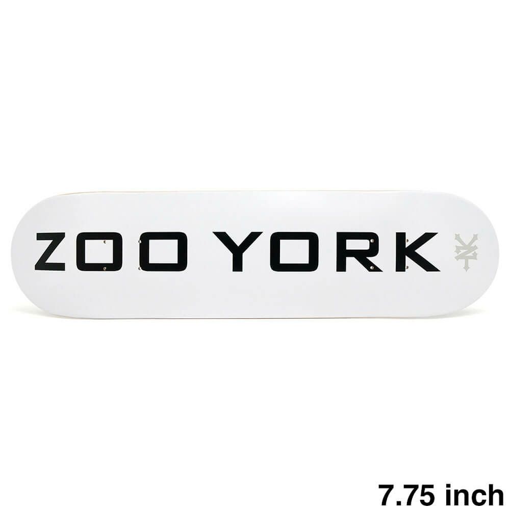 ZOO YORK DECK ズーヨーク デッキ TEAM OG 95 LOGO BLOCK WHITE 7.75 スケートボード スケボー 1