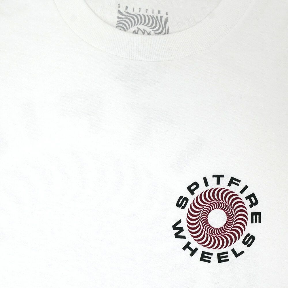 SPITFIRE LONG SLEEVE スピットファイヤー ロングスリーブTシャツ CLASSIC '87 SWIRL FADE FILL WHITE スケートボード スケボー 2
