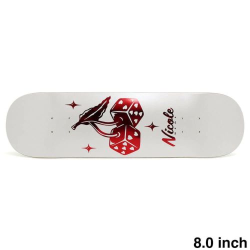 REAL DECK リアル デッキ NICOLE HAUSE HIGH ROLLER 8.0 TWIN NOSE スケートボード スケボー 1