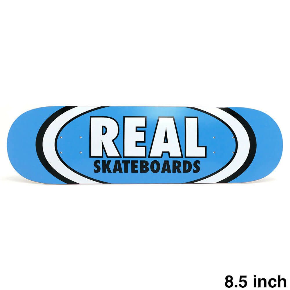 REAL DECK リアル デッキ TEAM CLASSIC OVAL BLUE 8.5 スケートボード スケボー 1