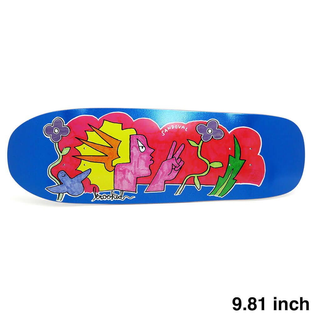 KROOKED DECK クルキッド デッキ RONNIE SANDOVAL PEACE SIGN 9.81 スケートボード スケボー 1