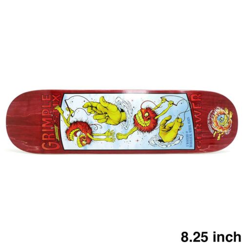 ANTIHERO DECK アンチヒーロー デッキ FRANK GERWER GRIMPLESTIX OBVIOUS GREATS BURGUNDY STAIN 8.25 スケートボード スケボー 1