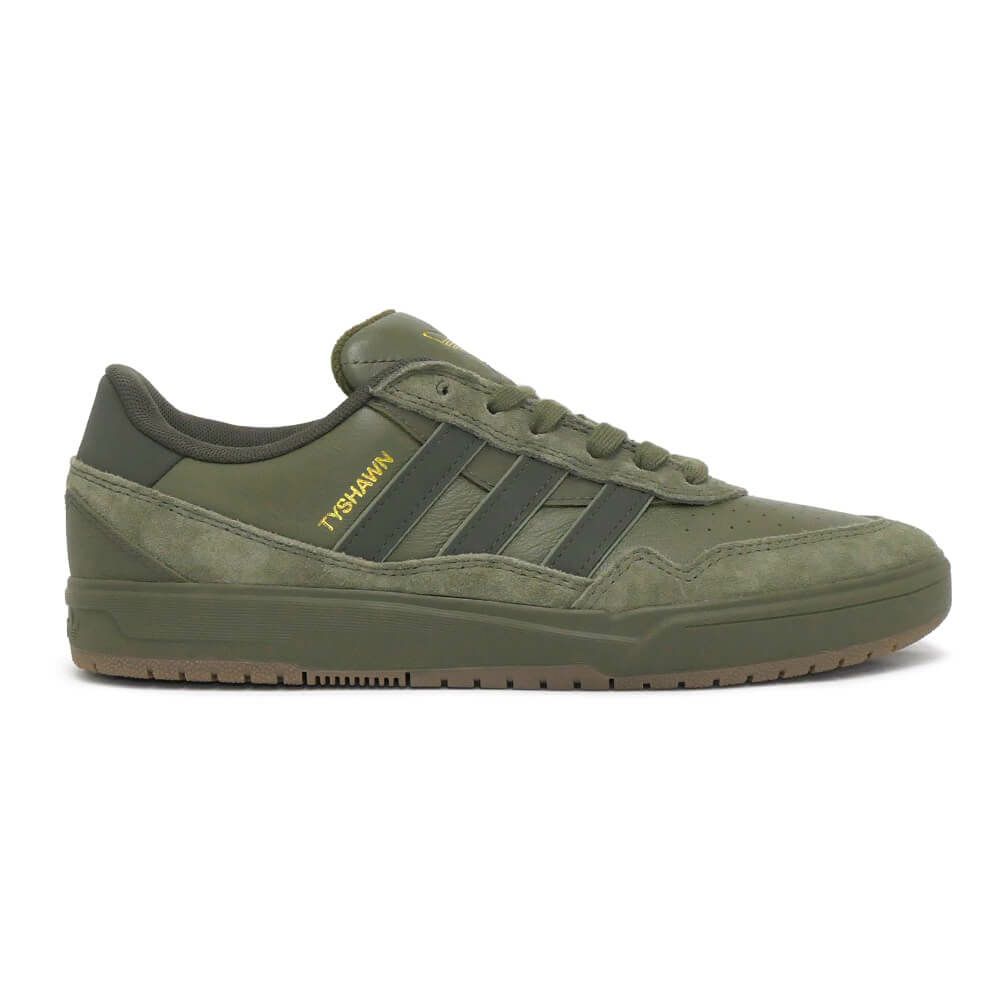 ADIDAS SKATEBOARDING SHOES アディダススケートボーディング シューズ スニーカー TYSHAWN II OLIVE/GUM JQ1132 スケートボード スケボー　4