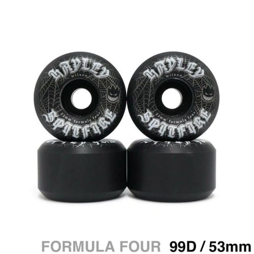 SPITFIRE WHEEL スピットファイヤー ウィール FORMULA FOUR (F4) CONICAL FULL 99D HAYLEY WILSON WEBBED 黒 53mm スケートボード スケボー 1