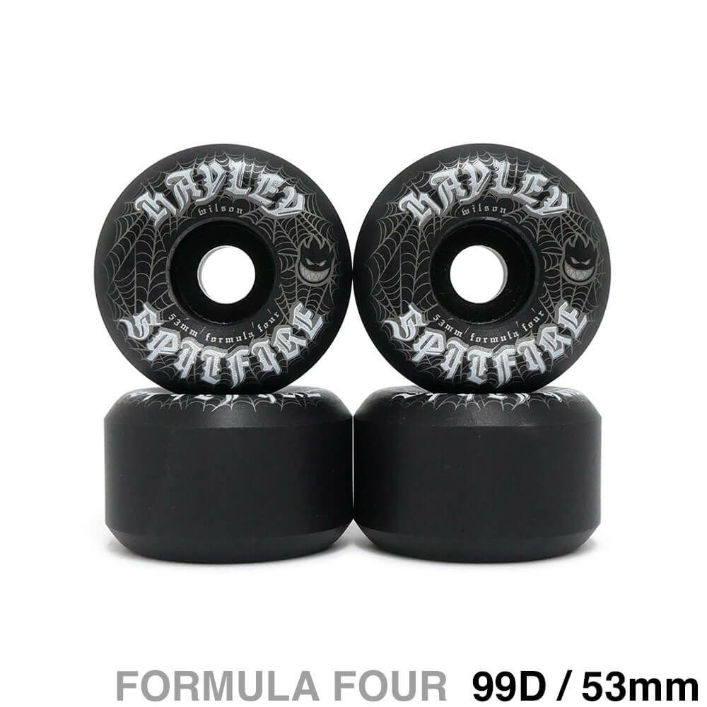 SPITFIRE WHEEL スピットファイヤー ウィール FORMULA FOUR (F4) CONICAL FULL 99D HAYLEY WILSON WEBBED 黒 53mm スケートボード スケボー 1