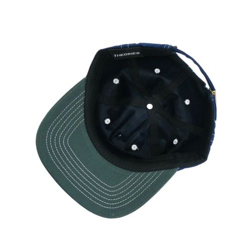THEORIES CAP セオリーズ キャップ ENIGMA PATCH STRAPBACK NAVY/GREEN スケートボード スケボー 3