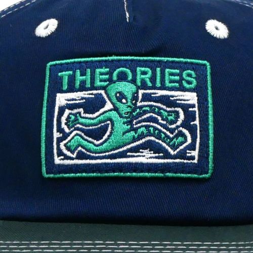 THEORIES CAP セオリーズ キャップ ENIGMA PATCH STRAPBACK NAVY/GREEN スケートボード スケボー 4
