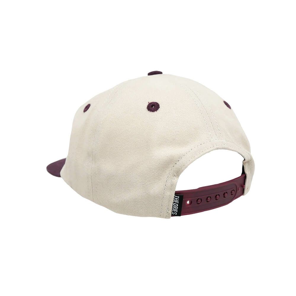 THEORIES CAP セオリーズ キャップ CONSCIOUS KITTY SNAPBACK STONE/WINE スケートボード スケボー 2