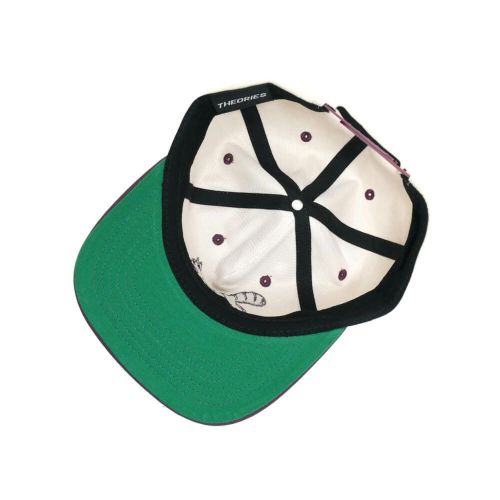 THEORIES CAP セオリーズ キャップ CONSCIOUS KITTY SNAPBACK STONE/WINE スケートボード スケボー 3