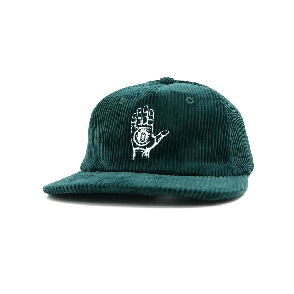 THEORIES CAP セオリーズ キャップ HAND OF THEORIES CORDUROY STRAPBACK FOREST GREEN スケートボード スケボー 