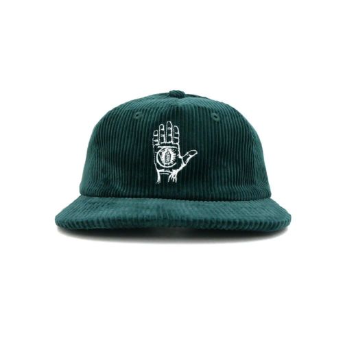 THEORIES CAP セオリーズ キャップ HAND OF THEORIES CORDUROY STRAPBACK FOREST GREEN スケートボード スケボー 1