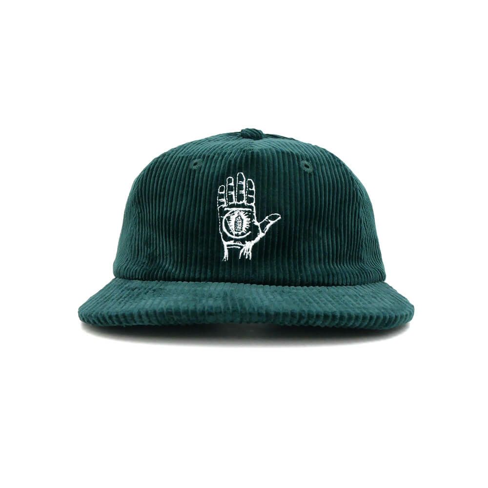 THEORIES CAP セオリーズ キャップ HAND OF THEORIES CORDUROY STRAPBACK FOREST GREEN スケートボード スケボー 1