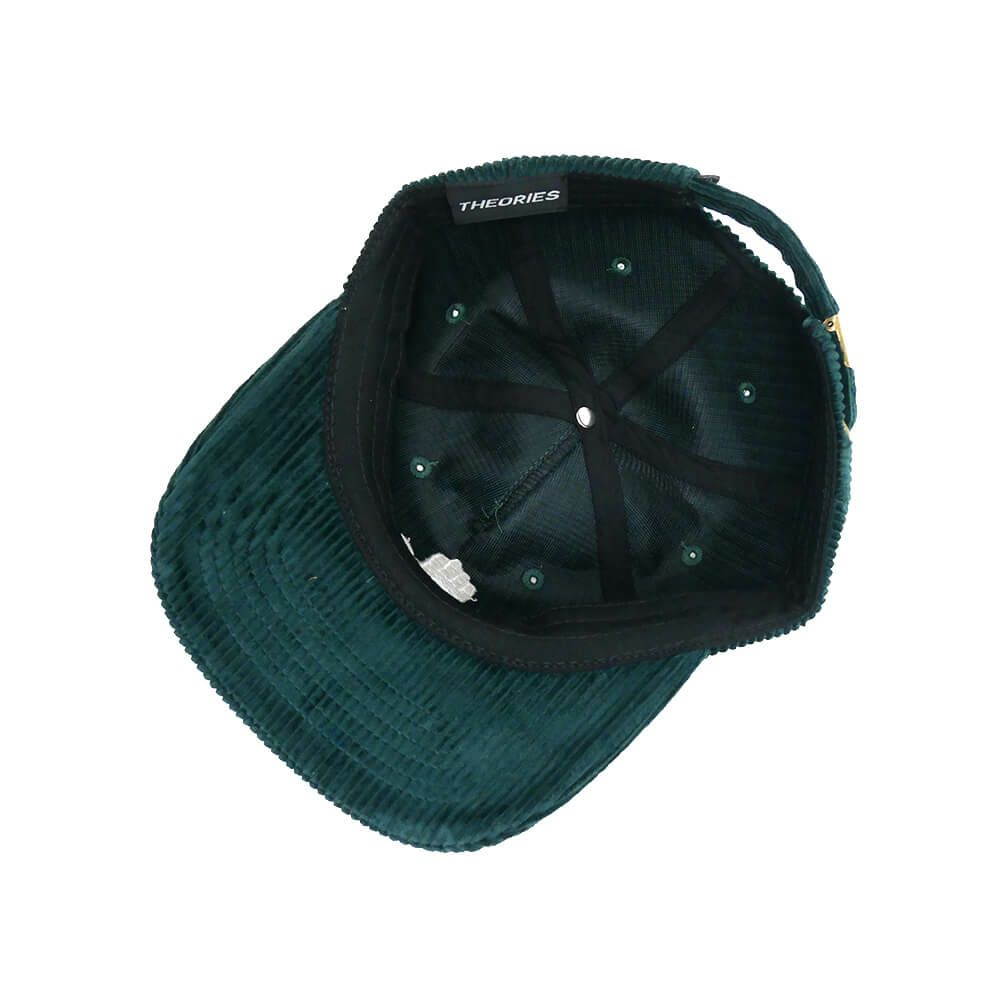 THEORIES CAP セオリーズ キャップ HAND OF THEORIES CORDUROY STRAPBACK FOREST GREEN スケートボード スケボー 3