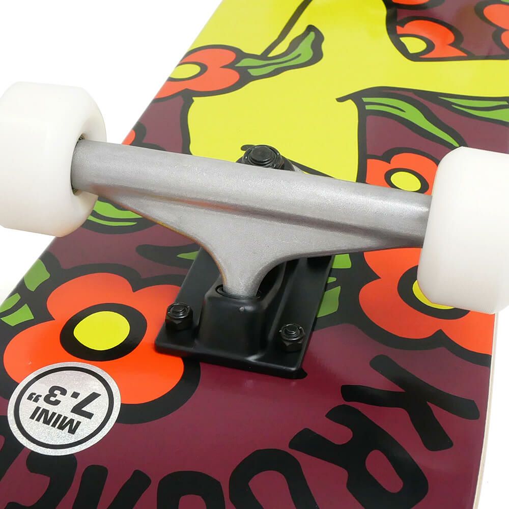 防水ケース付き KROOKED クルキッド コンプリートセット スケートボード完成品（子供用）SHMOO VIBES 7.3 スケートボード スケボー 3