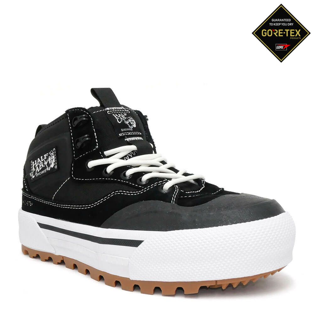 VANS SHOES バンズ シューズ スニーカー ハーフキャブ MTE HALF CAB GORE-TEX BLACK/WHITE（US企画） スケートボード スケボー 1