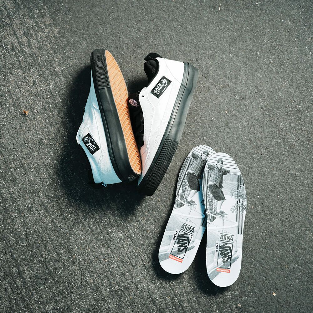 VANS SHOES バンズ シューズ スニーカー SKATE SAFE LOW ATIBA BONE WHITE/BLACK（US企画） スケートボード スケボー 14