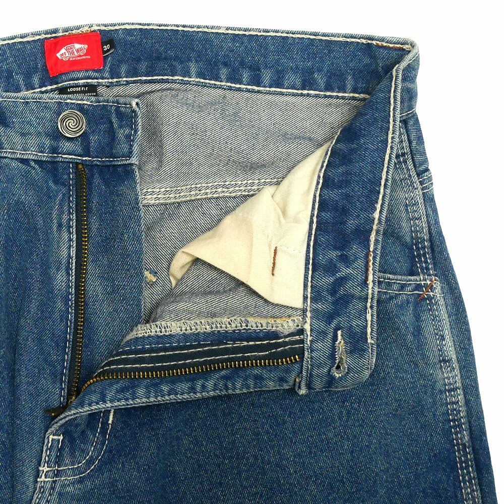  VANS JEANS バンズ パンツ ジーンズ SKATE CHECK-5 LOOSE DENIM VINTAGE INDIGO（US企画） スケートボード スケボー 3