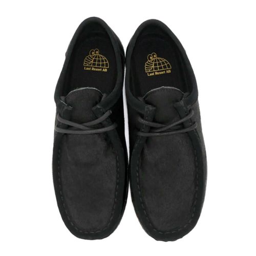 LAST RESORT AB SHOES ラストリゾートエービー シューズ スニーカー VM006 MOC PONY HAIR LO BLACK/BLACK スケートボード スケボー 3