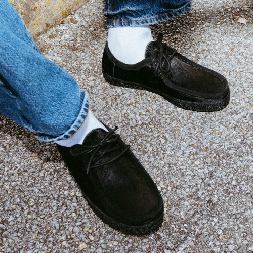 LAST RESORT AB SHOES ラストリゾートエービー シューズ スニーカー VM006 MOC PONY HAIR LO BLACK/BLACK スケートボード スケボー 12