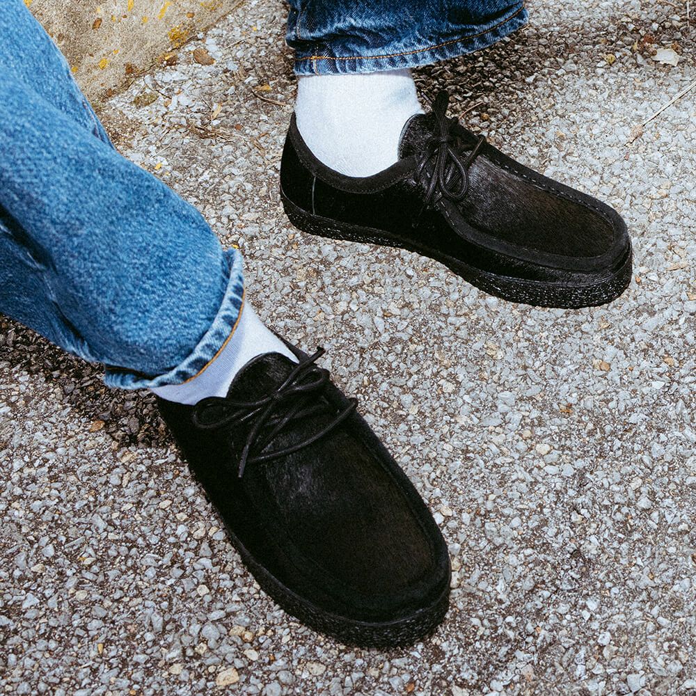 LAST RESORT AB SHOES ラストリゾートエービー シューズ スニーカー VM006 MOC PONY HAIR LO BLACK/BLACK スケートボード スケボー 12