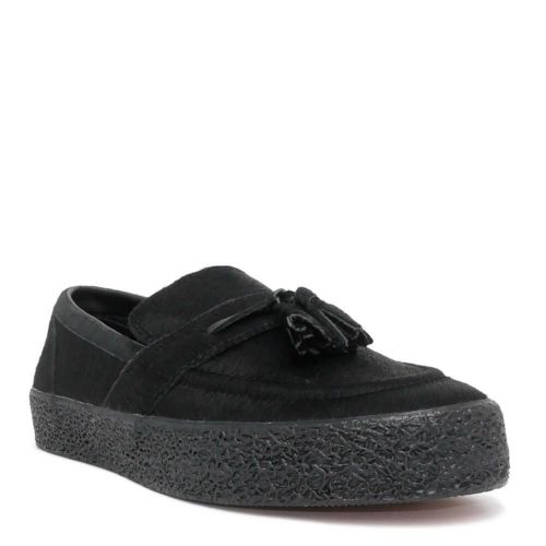 LAST RESORT AB SHOES ラストリゾートエービー シューズ スニーカー VM005 LOAFER PONY HAIR BLACK/BLACK スケートボード スケボー 1