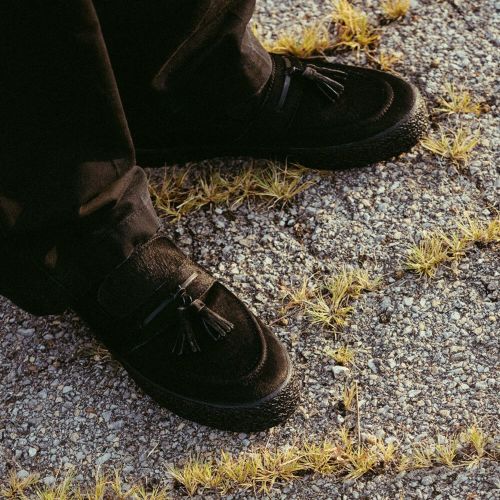 LAST RESORT AB SHOES ラストリゾートエービー シューズ スニーカー VM005 LOAFER PONY HAIR BLACK/BLACK スケートボード スケボー 12