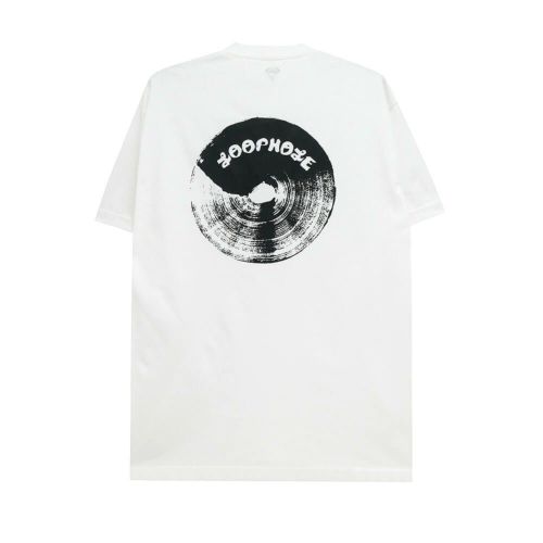 LOOP HOLE T-SHIRT ループホール Tシャツ BRUSH LOGO WHITE スケートボード スケボー 