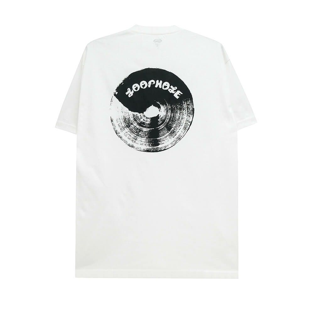 LOOP HOLE T-SHIRT ループホール Tシャツ BRUSH LOGO WHITE スケートボード スケボー 