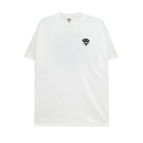 LOOP HOLE T-SHIRT ループホール Tシャツ BRUSH LOGO WHITE スケートボード スケボー 1