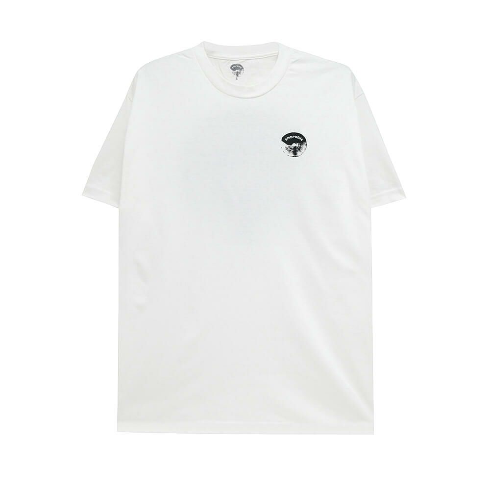LOOP HOLE T-SHIRT ループホール Tシャツ BRUSH LOGO WHITE スケートボード スケボー 1